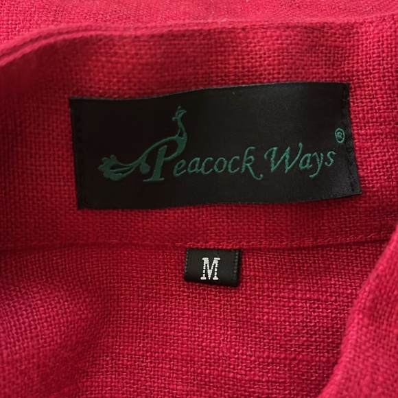 Peacock Ways red and black kimo jacket medium - Picture 4 of 5